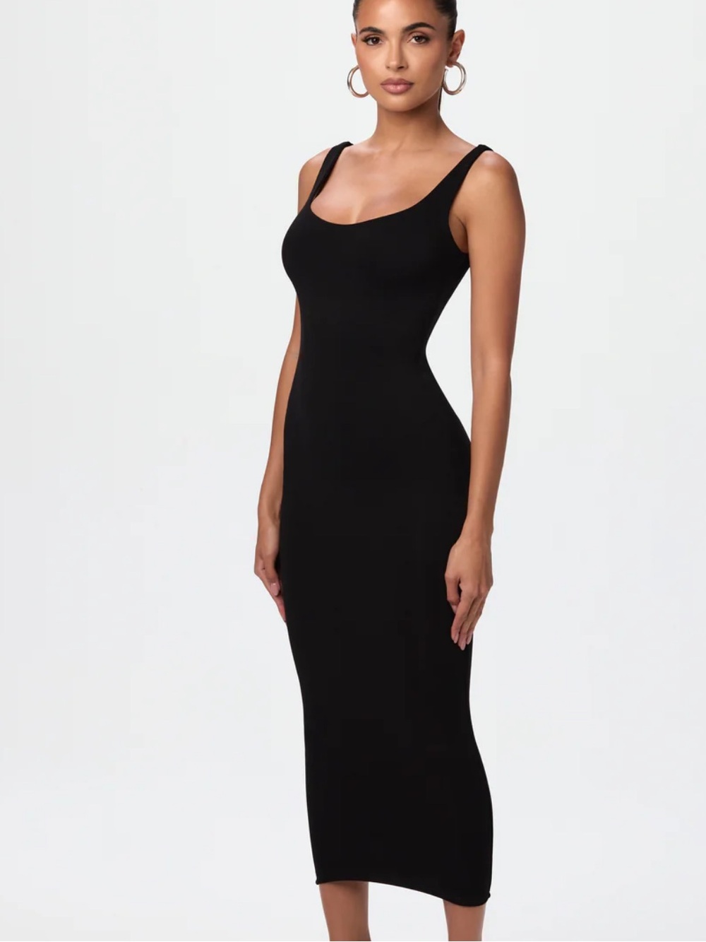 Naked Wardrobe Sculpt Tank Midi Dress
